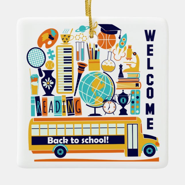 Back to school anpassningsbar, ornament (Framsida)