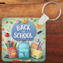 Back to school - Anpassningsbar-tillverkade nyckel Nyckelring