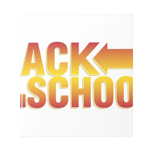 back to school anteckningsblock (Framsida)