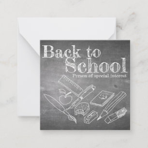 Back to school anteckningskort