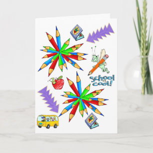 Back to school är Coola Greeting Card Helgkort