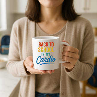 Back to school är min Cardio-underliga förälder Kaffemugg