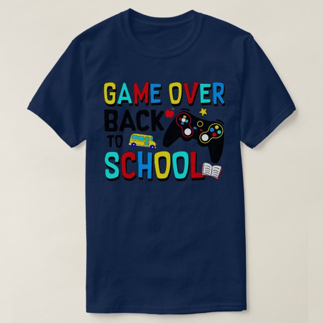 Back to school är på Student Con över läraren T Shirt (Design framsida)