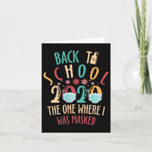 Back to school-arbete i karantän från hemmet 1 kort