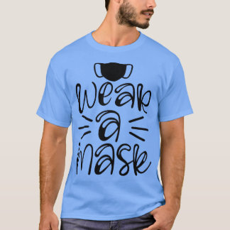 Back to school-bära en mask t shirt