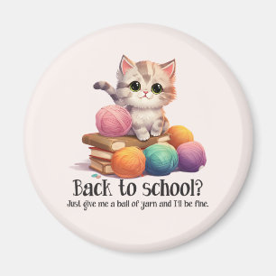 Back to school? Bara Ge Me Yarn Magnet
