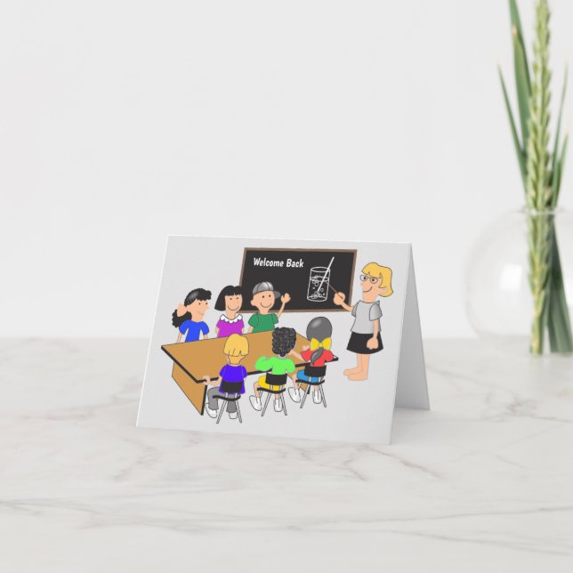 Back to school Barn Helgkort (Framsida)