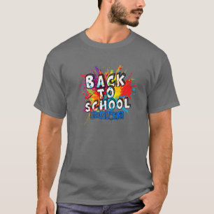Back to school Bash 2022 Tie Dye Lycklig First Sch T Shirt