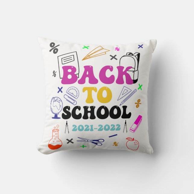 Back to school | Bästa gåva för 1:a skoldagen Kudde (Framsida)
