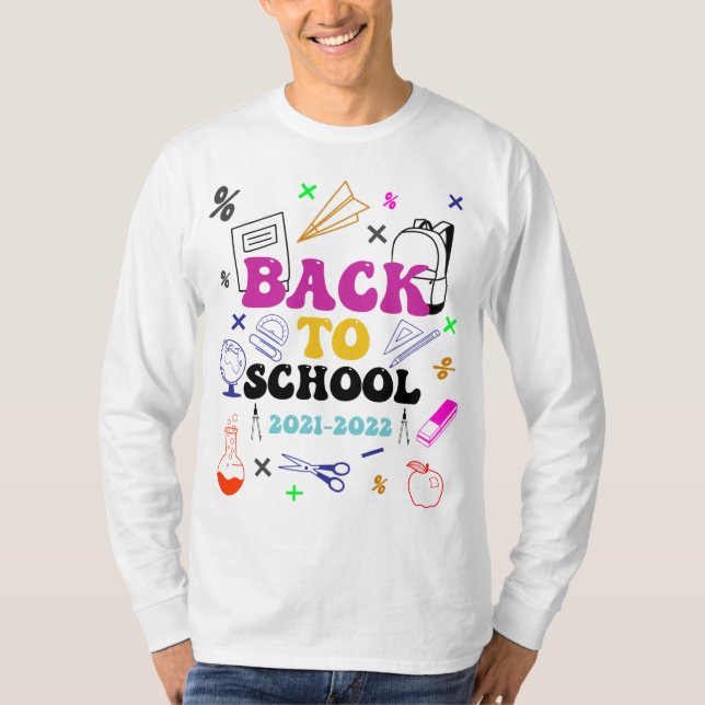 Back to school | Bästa gåva för 1:a skoldagen T Shirt (Framsida)
