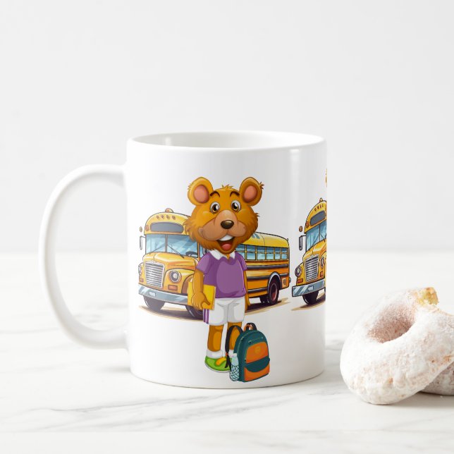 Back-to-School Bear Kaffemugg (Med munk)