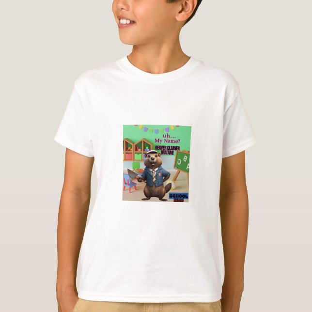 Back to school - Beaver Stil! T Shirt (Framsida)