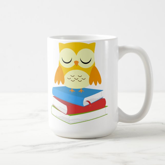 Back to school Bookworm Uggla Mugg (Höger)