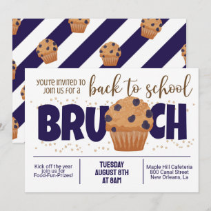 Back to school Brunch-inbjudan Inbjudningar