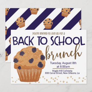 Back to school Brunch-inbjudan Inbjudningar
