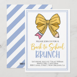 Back to school Brunch-inbjudan Inbjudningar