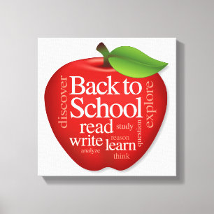 Back to school canvastryck