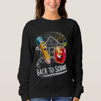 Back to school Chalk Teacher Funny Kids Första dag T Shirt