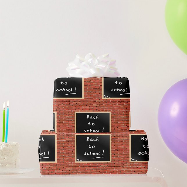 Back to school Chalkboard Presentpapper (Skapare uppladdad)