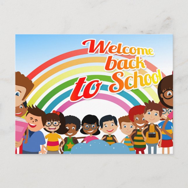 BACK TO SCHOOL CHILDREN VYKORT (Framsida)