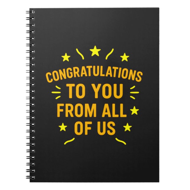Back to School Congratulations – Quote  Anteckningsbok (Framsidan)