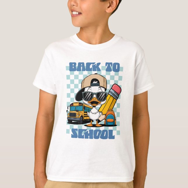 "Back to school Coola Anka" Barn" T Shirt (Framsida)