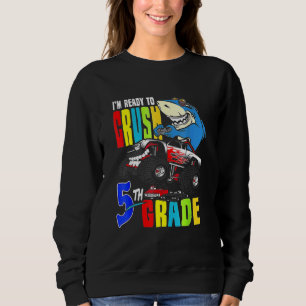 Back to school Crush 5th Klass Gamer Shark Monster T Shirt