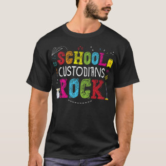 Back to school Custodians Sten Coola Janitor Manar T Shirt