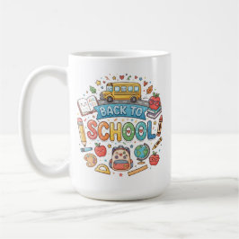 Back to school. Cute. Colourful. Mug Kaffemugg