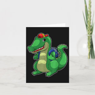 Back to school Cute Crokodile Funny Croc Backpack Kort