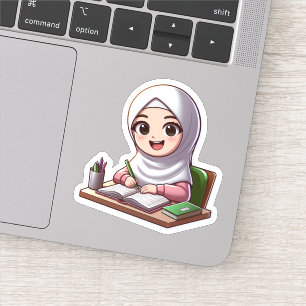Back to school Cute Islamic Motivational för barn Klistermärken