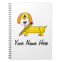 Back to school Dachshund Hund Teacher Anpassningsb Anteckningsbok