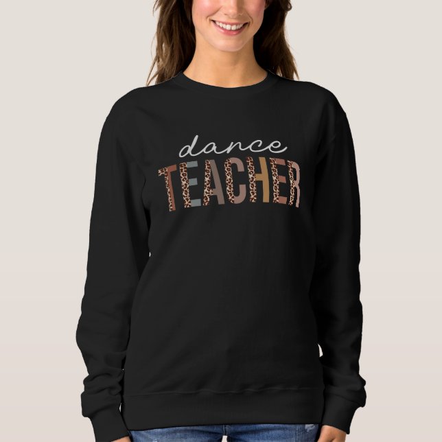 Back To School Dance Teacher Leopard First Day Of  T Shirt (Framsida)