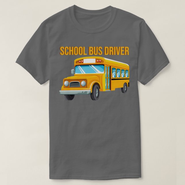 Back to school design av drivrutin för Buss i T Shirt (Design framsida)