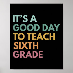 Back to school Det är en Bra dag att lära sig sjät Poster