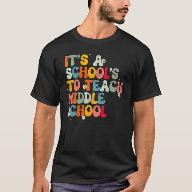 Back to school Det är en Bra dag för Teach Mitten  T Shirt (Framsida)