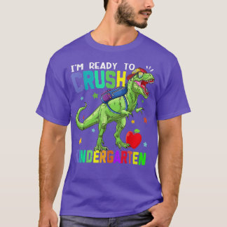 Back to school Dinosaur Boys jag är Redo att kross T Shirt