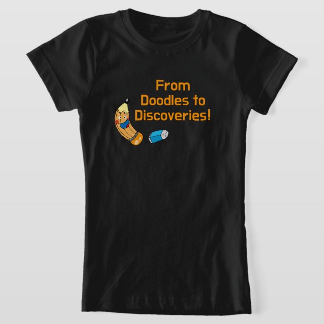 Back to school Doodles and Discovery T Shirt (Laydown)