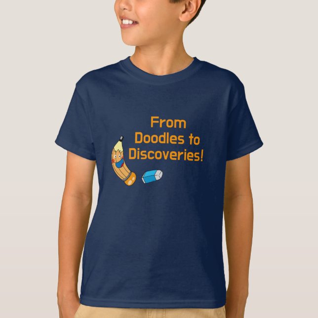 Back to school Doodles and Discovery T Shirt (Framsida)