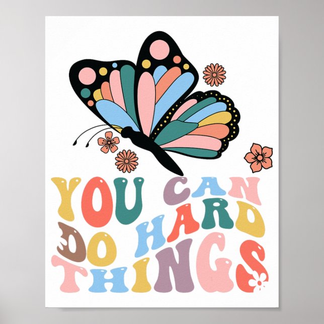 Back to school du kan göra hårt Sak Poster (Framsidan)