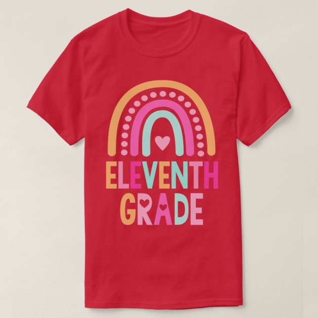 Back to school, elfte Klass Regnbåge Kids Women M T Shirt (Design framsida)