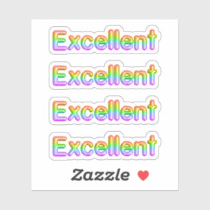 Back to school "Excellent" Stickers Klistermärken