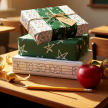 Back to school färg, grönt och b&w