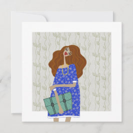 Back to school Fashionista Mode Illustration Inbjudningar