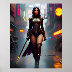 Back to school Female Toppen Hero Art Poster