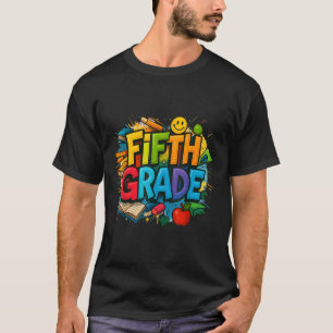 Back to school femte Klass-teamet Lycklig första d T Shirt