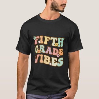 Back to school femte Klass Vibes Student Lärare W T Shirt