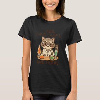 Back To School Feral Science Teacher Raccoon Labs  T Shirt