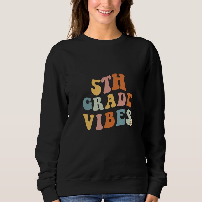 Back To School Fifth Grade Vibes Teacher 5th Women T Shirt (Framsida)