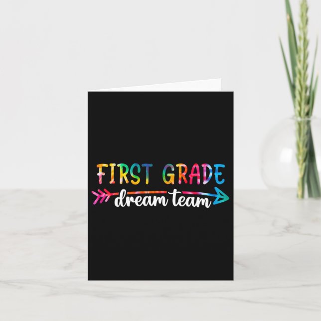 Back to school First Klass Dream Team Studenter Te Kort (Framsida)
